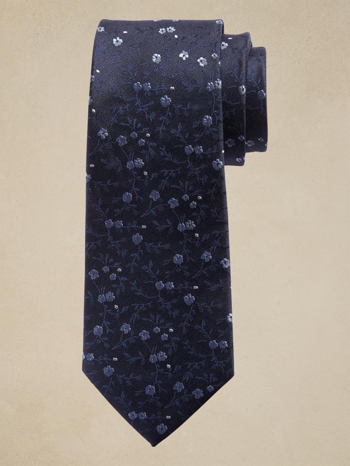 Micro Floral Nanotex Tie