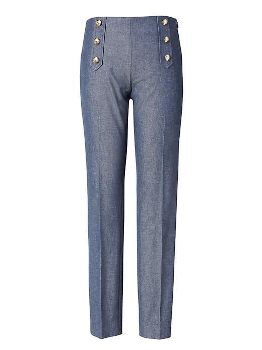 Banana Republic Sloan Fit Sailor Pant - Blue Texture