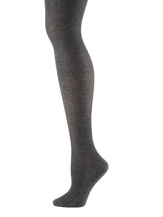 Banana Republic Rib Knit Sweater Tights - Heather Charcoal