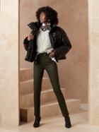 Ultra High + Slim Coated Jean