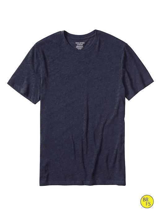 Banana Republic Mens Factory Fitted Crew Neck Tee Size M - Tapestry Navy