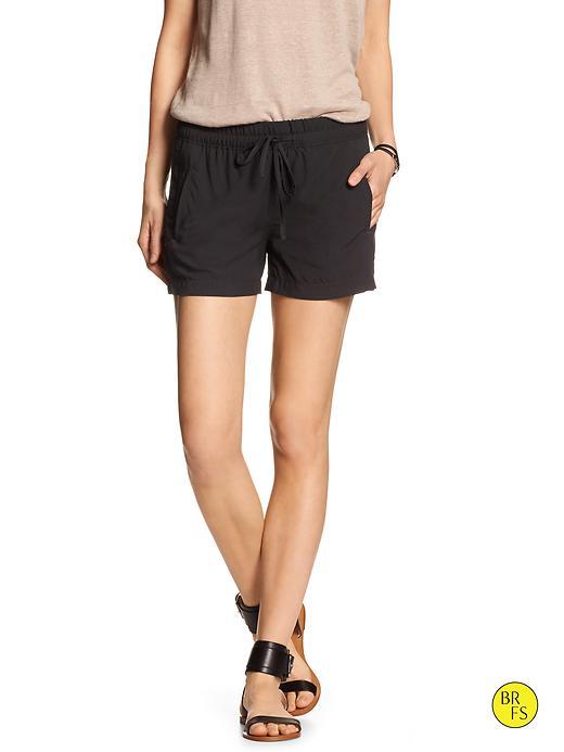 Banana Republic Womens Factory Soft Utility Short Size L - Br Black