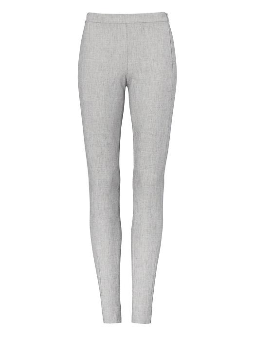 Banana Republic Womens Petite Devon Legging-fit Stretch-twill Pant Gray Size 14