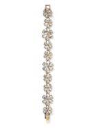 Banana Republic Womens Crystal Floral Bracelet Clear Size One Size
