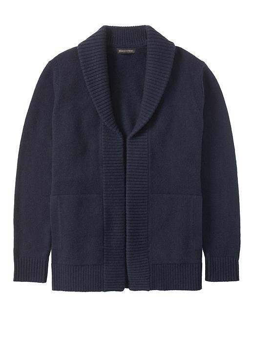 Banana Republic Mens Japan Online Exclusive Airspun Shawl-collar Cardigan Sweater Navy Blue Size S