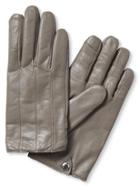 Banana Republic Seamed Leather Glove Size L - Gray