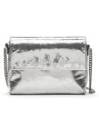 Banana Republic Silver Italian Leather Chain Bag Size One Size - Silver