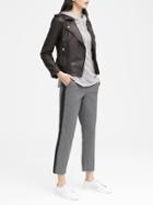 Banana Republic Womens Life In Motion Avery Ankle-fit Wrinkle-resistant Pant Dark Charcoal Size 12