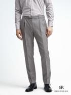 Banana Republic Slim Monogram Gray Stripe Wool Blend Suit Trouser - Gray