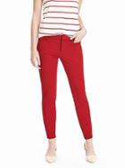 Banana Republic Womens Sloan Fit Slim Ankle Pant Size 0 Regular - Beret Red