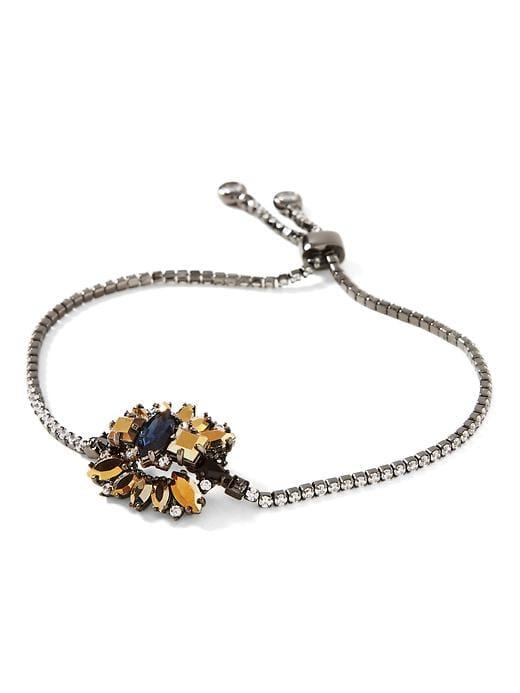 Banana Republic Sparkle Crystal Slider Bracelet - Multi