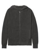 Banana Republic Mens Supima Cotton Full-zip Sweater Hoodie Dark Charcoal Size S