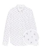 Banana Republic Mens Grant Slim-fit Luxe Poplin Bird Print Shirt Bird';s-eye View Size L