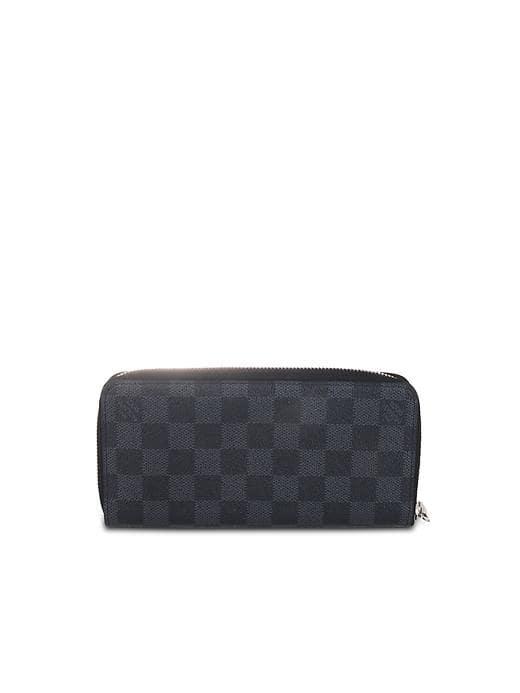 Banana Republic Mens Luxe Vintage Louis Vuitton Damier Graphite Zippy Wallet - Black