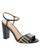 Banana Republic Evalyn Heeled Sandal Size 10 - Black/white