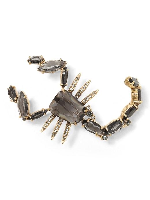 Banana Republic Womens Jeweled Scorpion Brooch Gold Size One Size