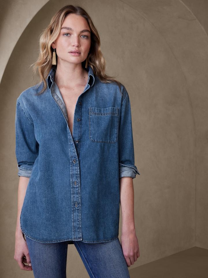 The Oversized Denim Shirt
