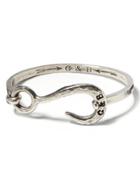 Banana Republic Womens Giles &amp; Brother Silver Hook Hinge Cuff Size One Size - Silver
