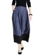Banana Republic Womens Heritage Ombre Pleat Skirt - Medium Blue