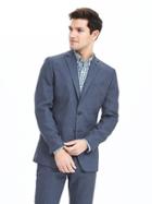 Banana Republic Mens Modern Slim Navy Linen Suit Jacket Size 36 Regular - Navy