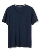 Banana Republic Soft Wash Tee - Dark Blue Heather