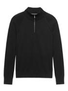 Banana Republic Mens Pima Cotton Cashmere Half-zip Sweater Black Size S