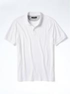 Banana Republic Mens Slim Luxury Touch Polo - White