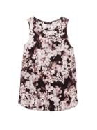 Banana Republic Womens Life In Motion Floral Washable Stretch Silk Tank Pink Multi Size Xxs