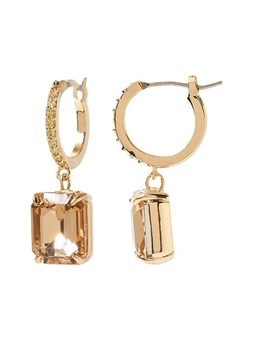 Banana Republic Brilliant Gemstone Mini Hoop Earrings