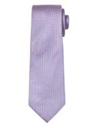 Banana Republic Mens Micro Geo Silk Nanotex Tie Lavender Ash Purple Size One Size