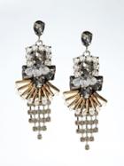 Banana Republic Bugle Bead Embroidery Earring - Black