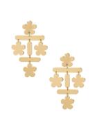 Banana Republic Womens Golden Flower Statement Earring Gold Size One Size