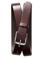 Banana Republic Mens Italian Leather Belt Burgundy Size 30