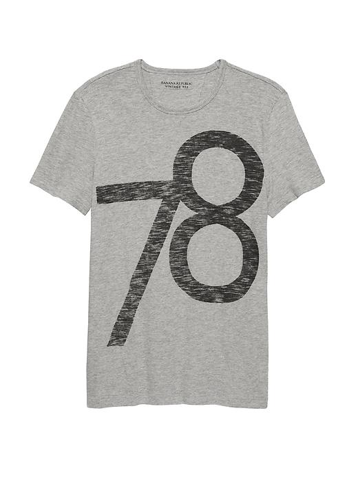 Banana Republic Mens Soft Wash Logo T-shirt Heather Gray Size Xs