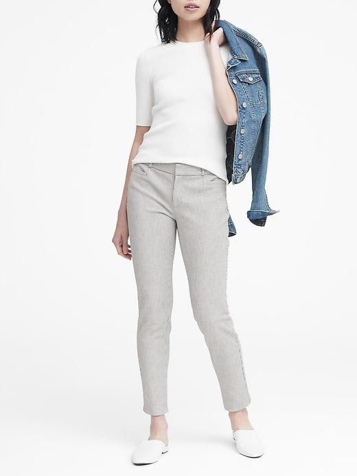 Banana Republic Petite Sloan Skinny-fit Stripe Pant