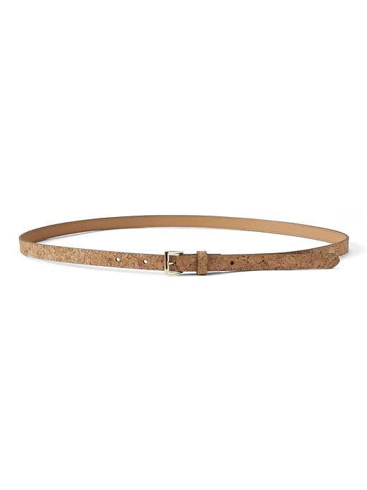 Banana Republic Womens Cork Skinny Trouser Belt Natural Multi Size L