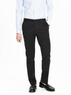 Banana Republic Mens Modern Slim Non Iron Cotton Pant Size 34w 36l Tall - Black