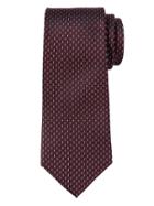 Banana Republic Mens Geo Weave Silk Nanotex Tie Burgundy Red Size One Size