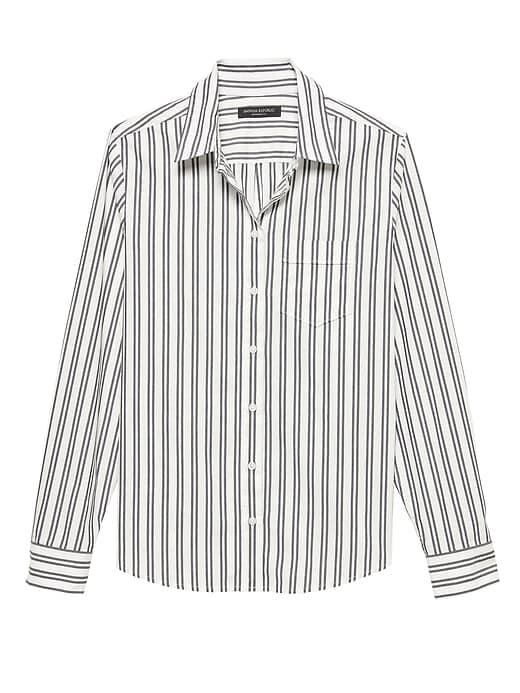 Banana Republic Quinn Straight-fit Stripe Shirt