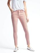 Banana Republic Womens Pink Skinny Crop Jean - Light Pink Pearl