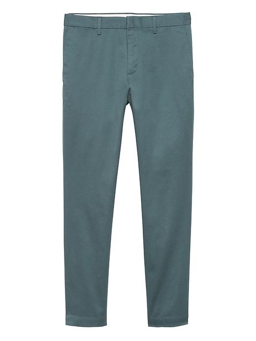 Banana Republic Mens Fulton Skinny Rapid Movement Chino Pant Blue Lagoon Size 34w