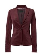 Banana Republic Womens Classic-fit Stretch-velvet Blazer Raspberry Size 12