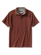 Banana Republic Mens Stretch Raglan Polo Size L Tall - Dark Maroon