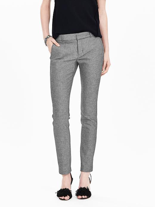 Banana Republic Womens Ryan Fit Gray Slim Straight Pant Size 0 Regular - Gray