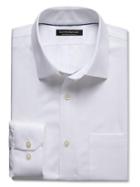 Banana Republic Classic Fit Non Iron White Dobby Shirt Size M - White