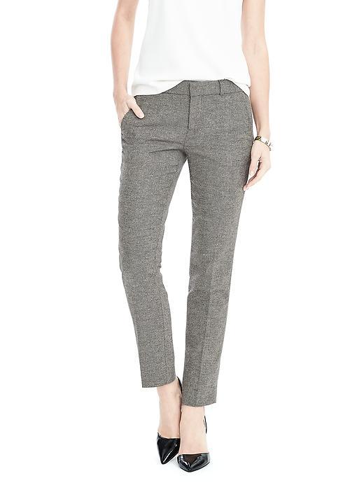 Banana Republic Womens Ryan Fit Wool Blend Pant - Brown Combo