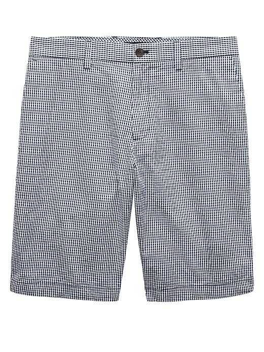 Banana Republic 11 Seersucker Emerson Straight Gingham Short