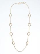 Banana Republic Hammered Metal Necklace - Gold