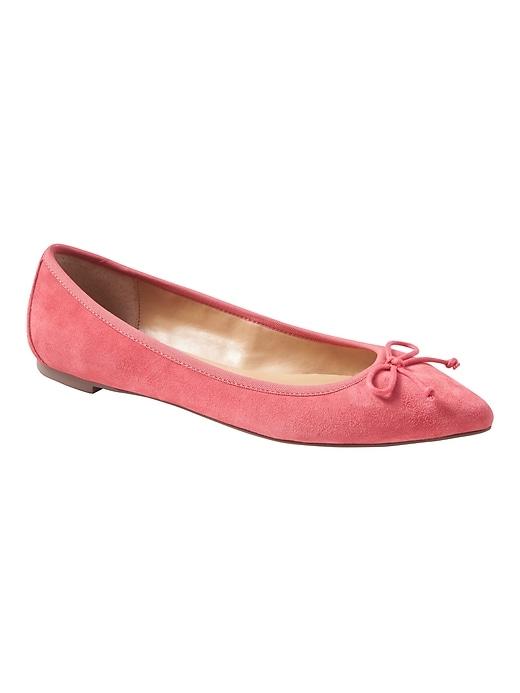 Banana Republic Womens Pointed-toe Robin Ballet Flat Sea Coral Size 8