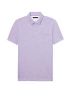 Banana Republic Mens Don';t-sweat-it Polo Shirt Heather Purple Size Xxs